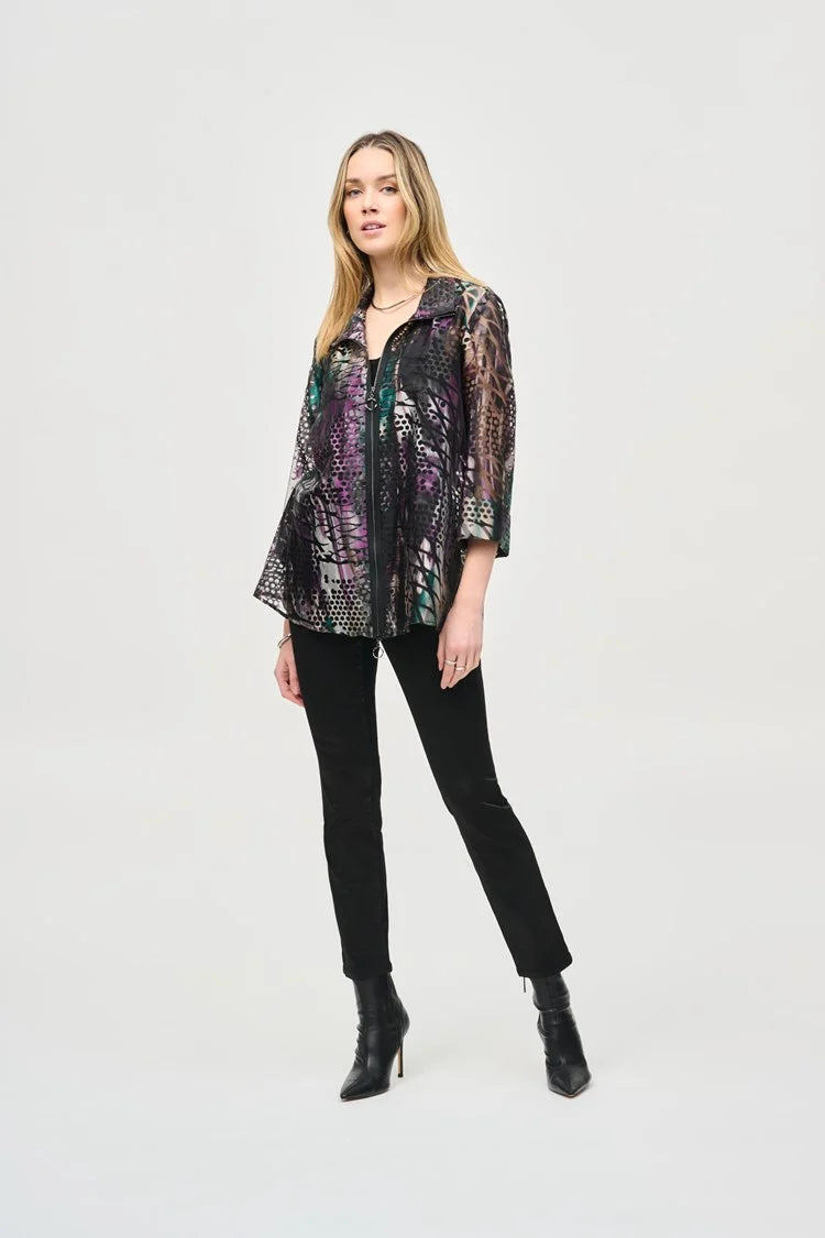 Plus Size Women's Button - Down Sweater in Mustard Yellow for a Pop of ColorJoseph Ribkoff Black Classic Slim Foiled Print Denim Pant Plus Size Women's Button - Down Sweater in Mustard Yellow for a Pop of ColorJoseph Ribkoff Black Classic Slim Foiled Print Denim Pant