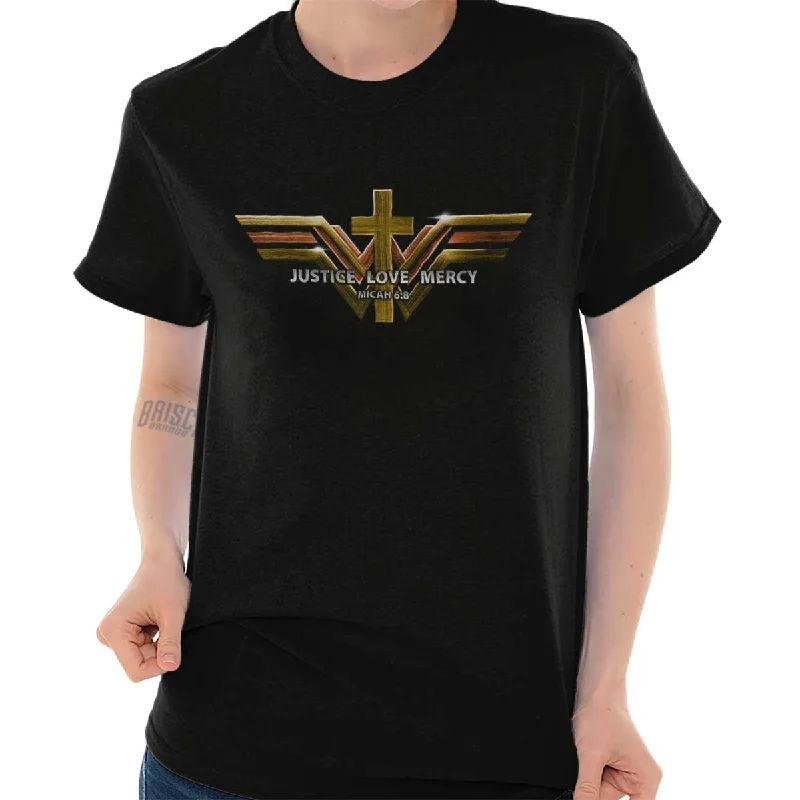 Plus Size Women T Shirt for a Comfortable and Flattering FitJustice Love Mercy T Shirt Plus Size Women T Shirt for a Comfortable and Flattering FitJustice Love Mercy T Shirt