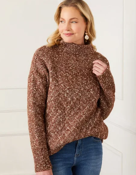 Women's Sequined Trimmed Sweater in Gold for a Glamorous Party LookKaren Kane Marled Turtleneck Sweater Women's Sequined Trimmed Sweater in Gold for a Glamorous Party LookKaren Kane Marled Turtleneck Sweater