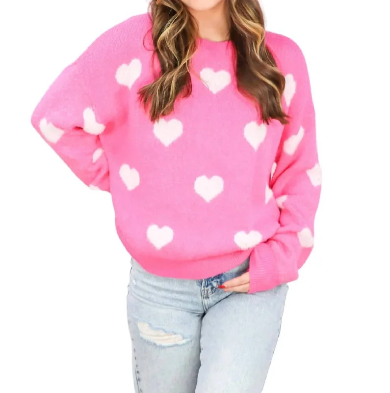 Women's Ribbed Bodycon Sweater in Red for a Sexy and Figure - Hugging LookLove You Forever Sweater In Pink Women's Ribbed Bodycon Sweater in Red for a Sexy and Figure - Hugging LookLove You Forever Sweater In Pink