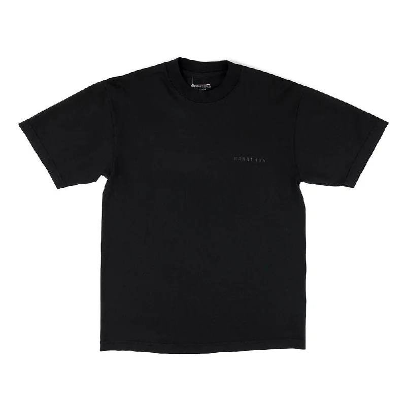 Sheer Women T Shirt for a Stylish and Alluring LookMarathon Signature Classic T-Shirt - Black/Black