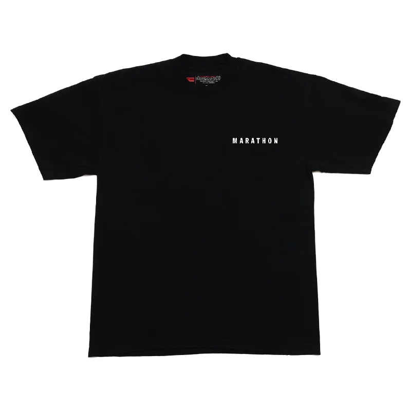 Ringer T Shirt Women with Retro - Inspired StripesMarathon Signature Classic T-Shirt - Black/White Ringer T Shirt Women with Retro - Inspired StripesMarathon Signature Classic T-Shirt - Black/White