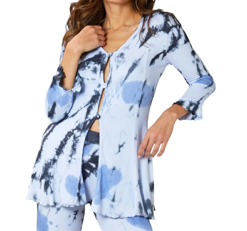 Plus Size Women's Off - Shoulder Ruffled Hem Sweater in Pink for a Feminine and Flirty LookMarble Wash Long Button Cardigan In Peri Plus Size Women's Off - Shoulder Ruffled Hem Sweater in Pink for a Feminine and Flirty LookMarble Wash Long Button Cardigan In Peri