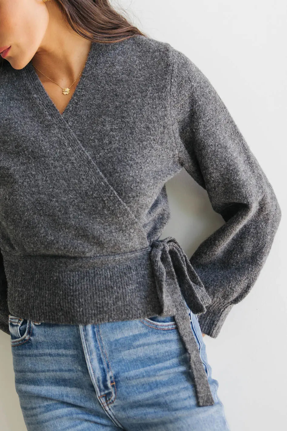 organic cotton women cardigan for an eco - friendly choiceAddie Wrap Cardigan in Charcoal organic cotton women cardigan for an eco - friendly choiceAddie Wrap Cardigan in Charcoal