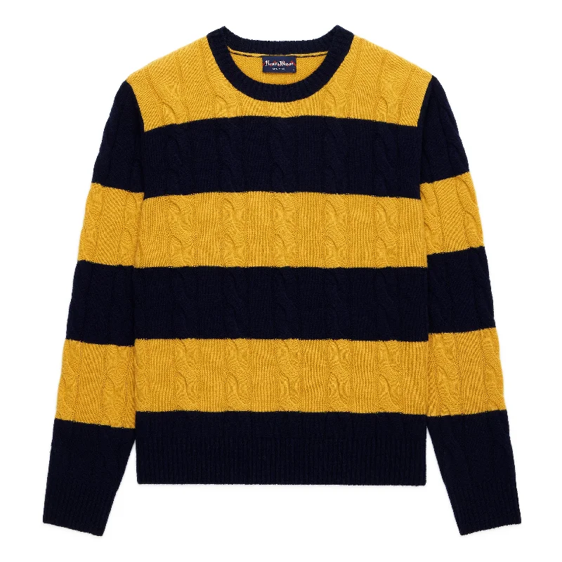 Plus Size Women's Zip - Up Fleece - Lined Sweater in Black for Extra Warmth in Cold WeatherMen's Cashmere Block Stripe Sweater Gold/Navy Plus Size Women's Zip - Up Fleece - Lined Sweater in Black for Extra Warmth in Cold WeatherMen's Cashmere Block Stripe Sweater Gold/Navy