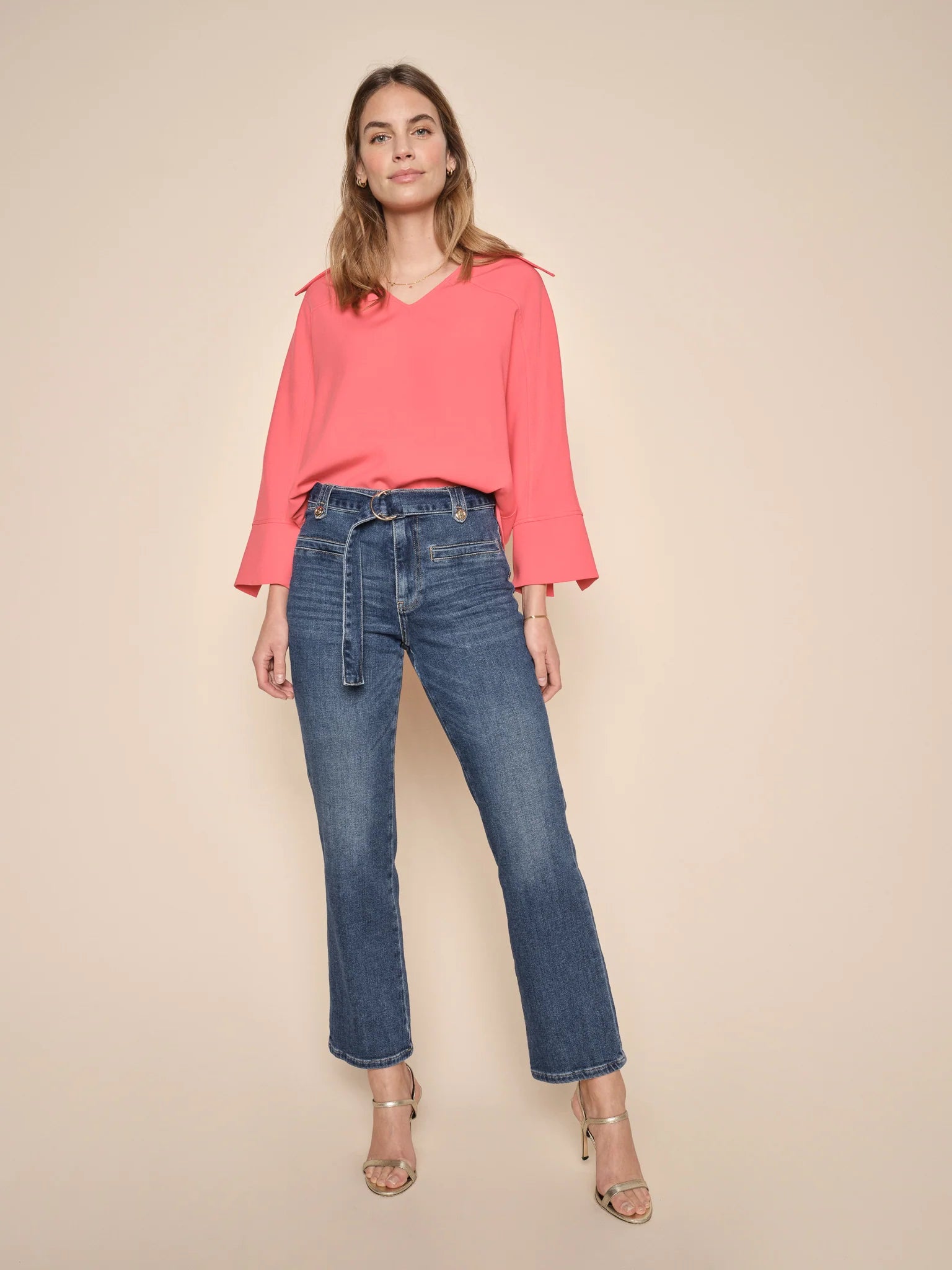 Plus Size Women's Mock - Neck Sweater in Teal with a Side Slit for a Modern TwistMos Mosh Cally Leia Blouse Plus Size Women's Mock - Neck Sweater in Teal with a Side Slit for a Modern TwistMos Mosh Cally Leia Blouse