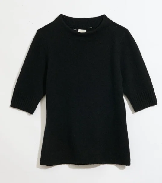 Plus Size Women's Mock - Neck Sweater in Teal with a Side Slit for a Modern TwistNic & Zoe Black Luxe Cashmere Mock Neck Sweater Plus Size Women's Mock - Neck Sweater in Teal with a Side Slit for a Modern TwistNic & Zoe Black Luxe Cashmere Mock Neck Sweater