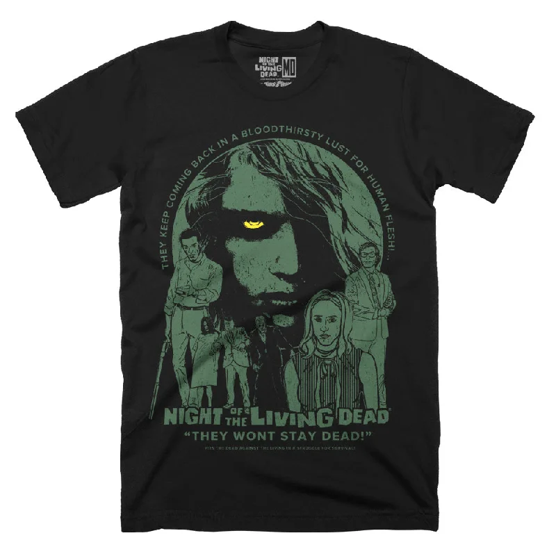 Sequined Women T Shirt for a Sparkly Night OutNight Of The Living Dead Against The Living T-Shirt