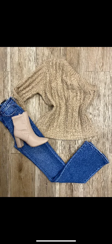 Plus Size Women's V - Neck Long - Sleeve Ribbed Cotton Sweater in Navy for a Classic StyleOne Shoulder Knitted Sweater Plus Size Women's V - Neck Long - Sleeve Ribbed Cotton Sweater in Navy for a Classic StyleOne Shoulder Knitted Sweater