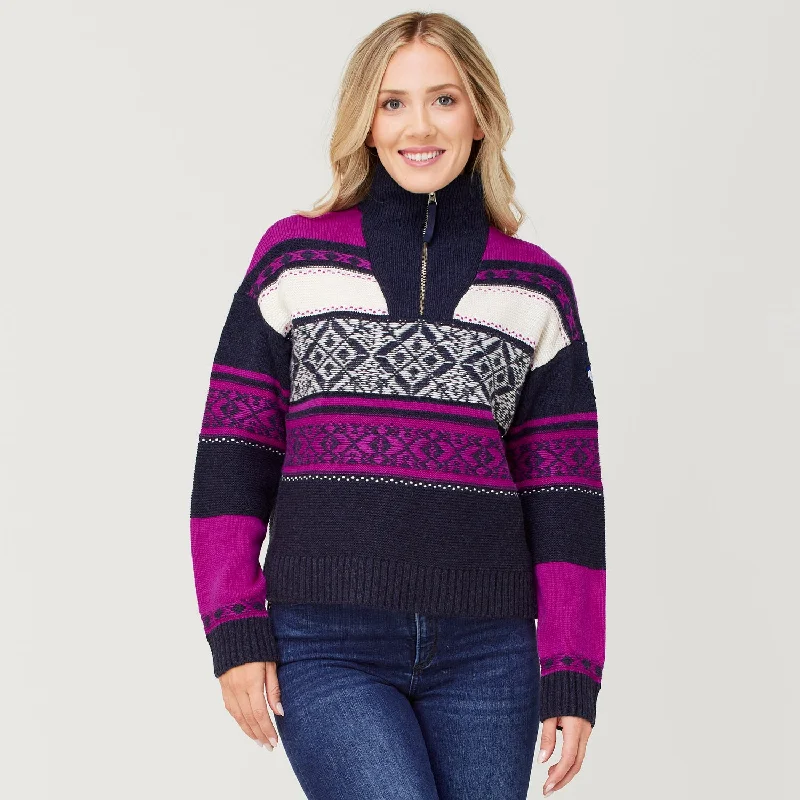 Plus Size Women's Open - Front Cardigan Sweater in Burgundy with Buttons for a Stylish LayerParsen Zip Neck Sweater Plus Size Women's Open - Front Cardigan Sweater in Burgundy with Buttons for a Stylish LayerParsen Zip Neck Sweater