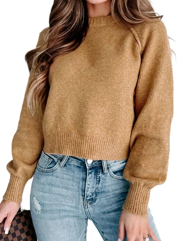 Plus Size Women's Fringe - Trimmed Sweater in Beige for a Boho - Inspired StyleRaglan Sleeve Sweater In Brown Sugar Plus Size Women's Fringe - Trimmed Sweater in Beige for a Boho - Inspired StyleRaglan Sleeve Sweater In Brown Sugar