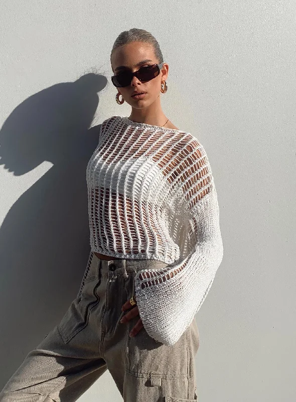 Plus Size Women's Mock - Neck Sweater in Teal with a Side Slit for a Modern TwistThe Kennedy Sweater White Lower Impact Plus Size Women's Mock - Neck Sweater in Teal with a Side Slit for a Modern TwistThe Kennedy Sweater White Lower Impact