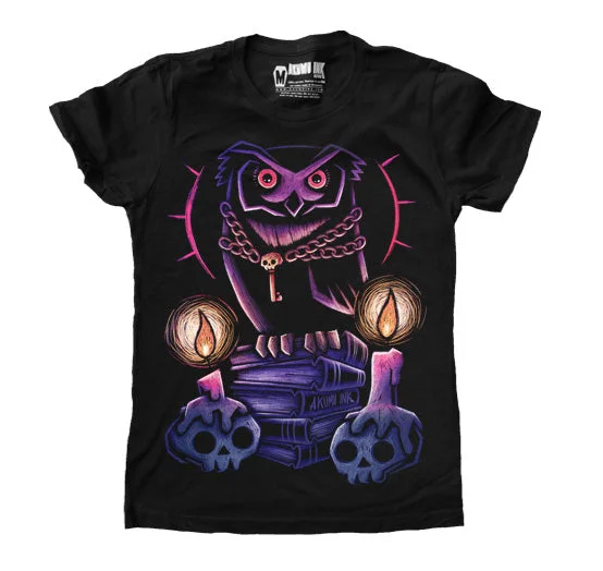 Organic Cotton Women T Shirt for Eco - Conscious WearersThe Owl's Crypt Women Tshirt Organic Cotton Women T Shirt for Eco - Conscious WearersThe Owl's Crypt Women Tshirt
