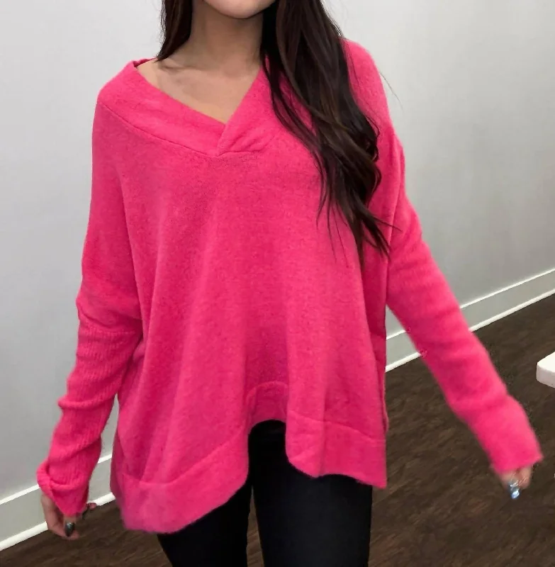 Women's Sheer Lace - Trimmed Sweater in Cream for a Delicate and Elegant AppearanceThe Perfect Oversized Sweater In Candy Pink Women's Sheer Lace - Trimmed Sweater in Cream for a Delicate and Elegant AppearanceThe Perfect Oversized Sweater In Candy Pink