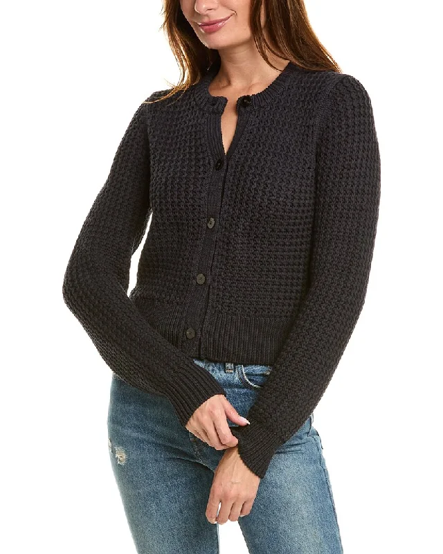 cropped women cardigan to pair with high - waisted jeansTheory Rickrack Cardigan