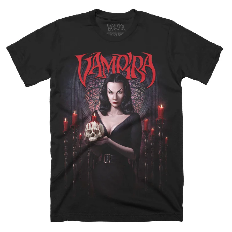 Pocketed Women T Shirt for Added FunctionalityVampira The Queen Of Goth T-Shirt