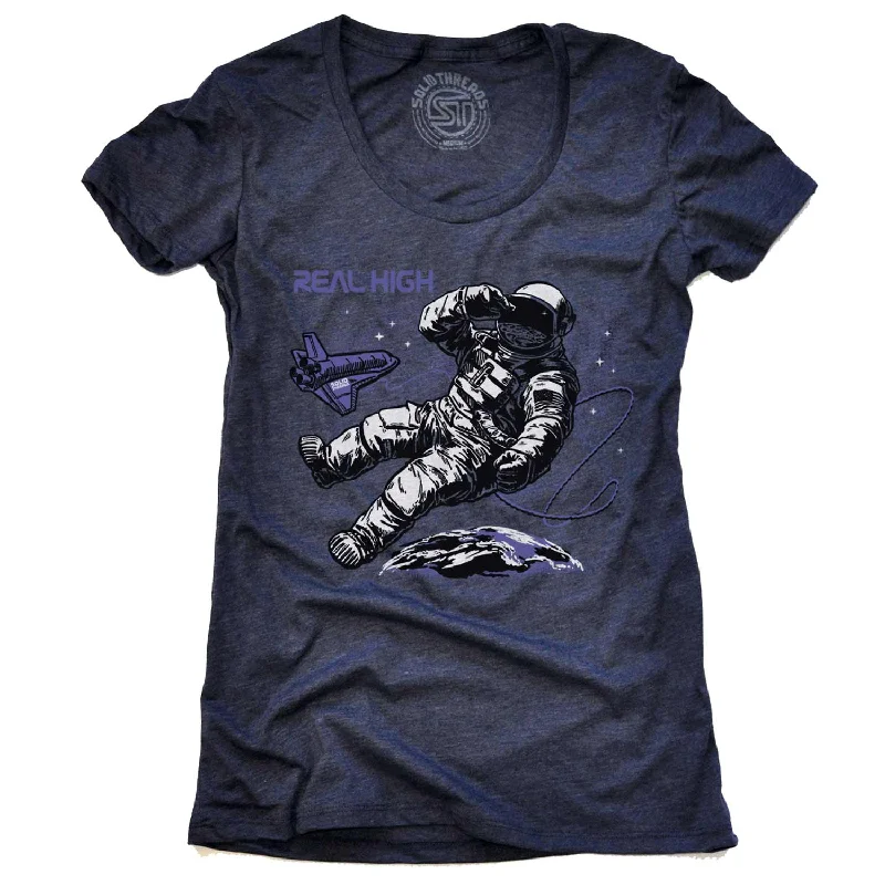 Graphic Print Women T Shirt for a Trendy StatementWomen's Real High T-shirt