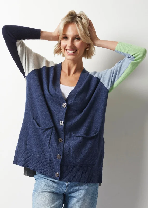 plus size women cardigan for comfortable layeringZaket & Plover College Cardigan