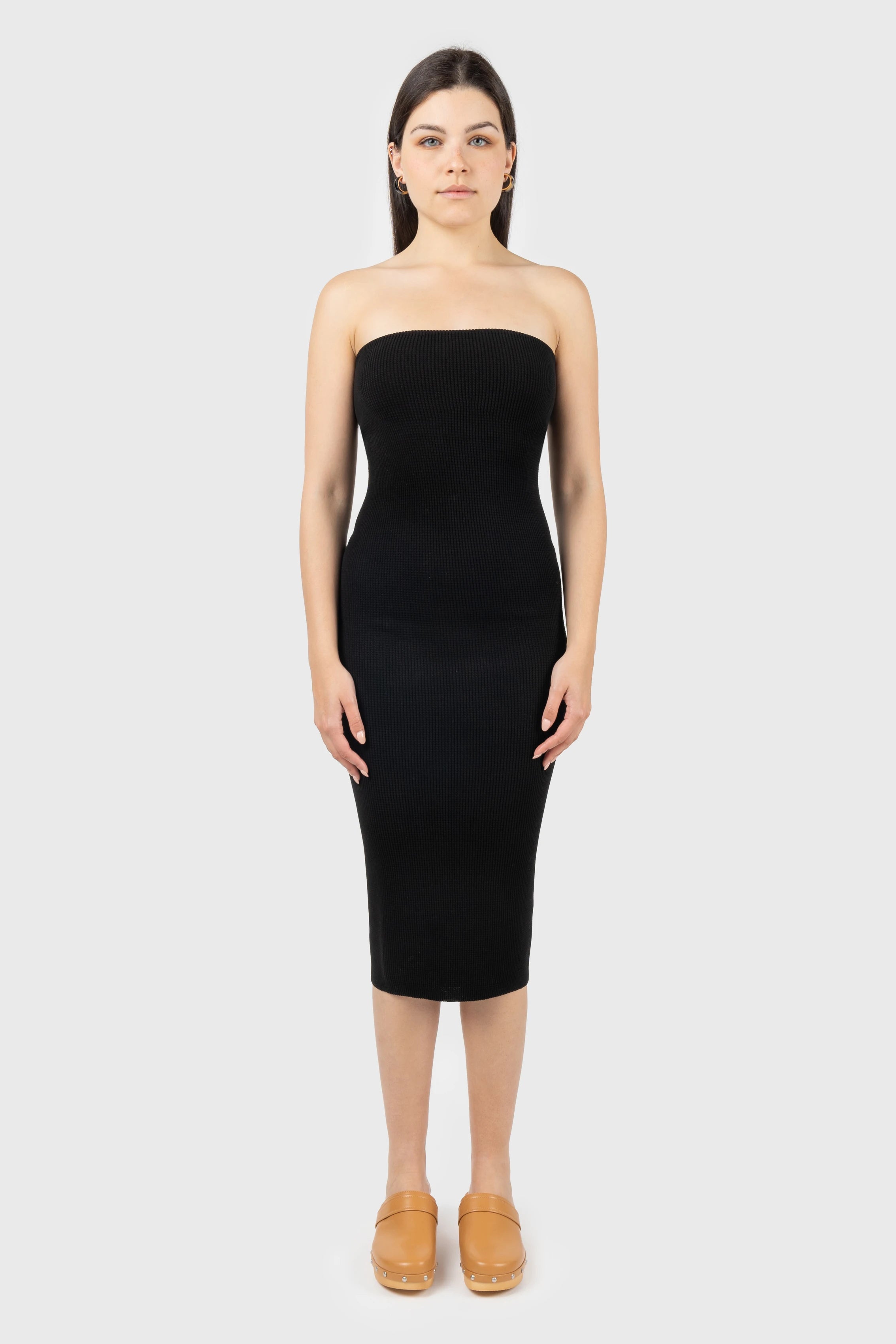 Shift Women Dress with a Simple and Classic Design for Everyday WearBandeau Midi Dress Shift Women Dress with a Simple and Classic Design for Everyday WearBandeau Midi Dress