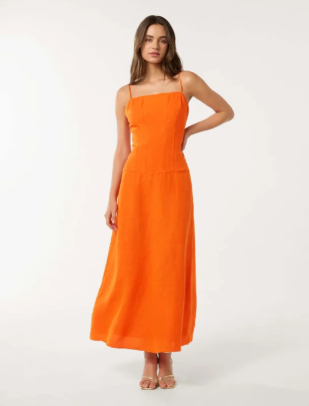 Printed Abstract Women Dress for a Modern and Artistic AppealFlora Drop Waist Maxi Dress Printed Abstract Women Dress for a Modern and Artistic AppealFlora Drop Waist Maxi Dress