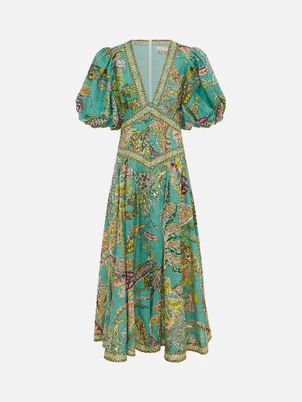 Ruffled Women Dress with Multiple Layers for a Playful and Girly StyleFranca Midi Dress in Blue Ruffled Women Dress with Multiple Layers for a Playful and Girly StyleFranca Midi Dress in Blue