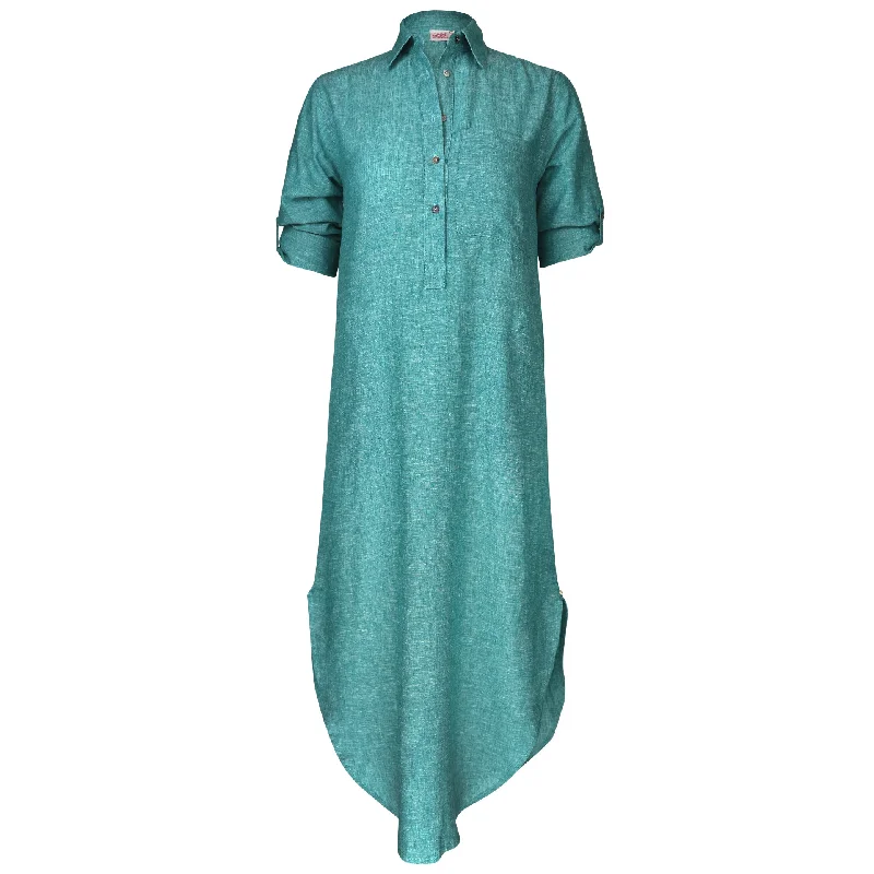 Mermaid - Style Women Dress with a Fitted Silhouette for Special OccasionsMelissa Maxi S/Dress Yarn Dye Green Mermaid - Style Women Dress with a Fitted Silhouette for Special OccasionsMelissa Maxi S/Dress Yarn Dye Green