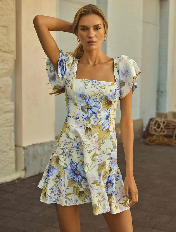 Halter Neck Women Dress to Show Off the Shoulders and NecklineJosie Square Neck Mini Dress Halter Neck Women Dress to Show Off the Shoulders and NecklineJosie Square Neck Mini Dress