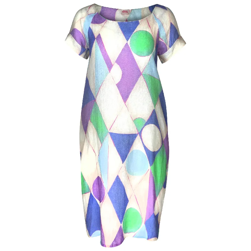 Shift Women Dress with a Simple and Classic Design for Everyday WearKaren Cocoon Geometric Dress Shift Women Dress with a Simple and Classic Design for Everyday WearKaren Cocoon Geometric Dress