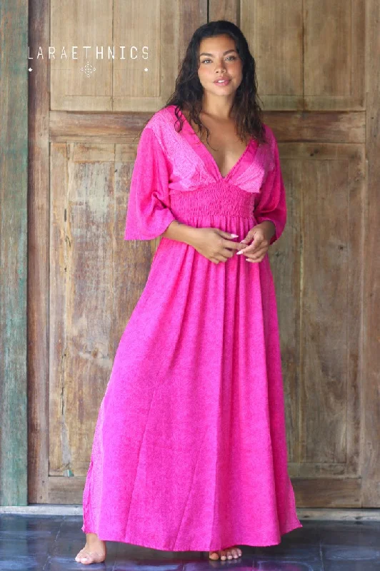 Off - the - Shoulder Women Dress for a Romantic and Feminine LookSeraphine anamour fuschia long dress Off - the - Shoulder Women Dress for a Romantic and Feminine LookSeraphine anamour fuschia long dress