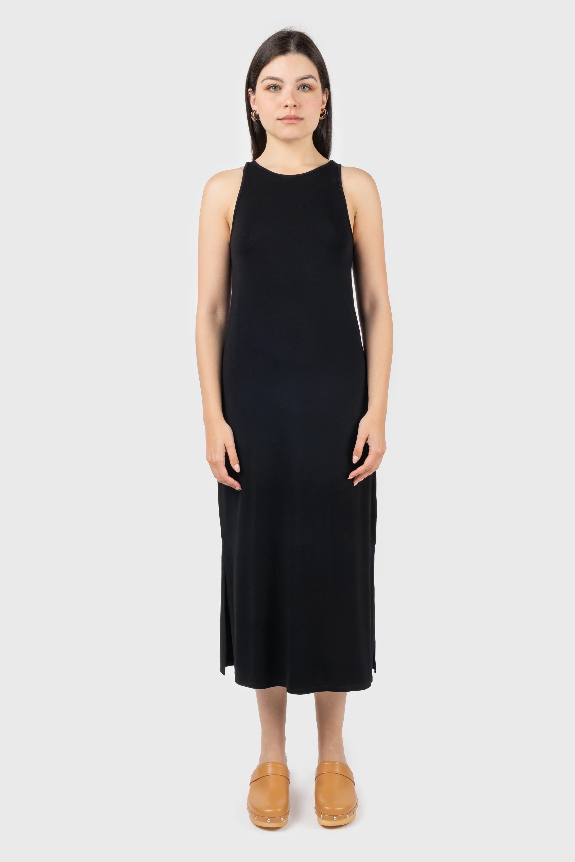 Backless Women Dress for a Sexy and Alluring Look at Evening EventsSide Split Scoop Neck Midi Dress Backless Women Dress for a Sexy and Alluring Look at Evening EventsSide Split Scoop Neck Midi Dress