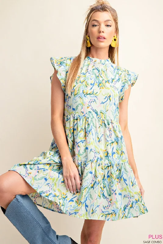 Sleeveless Women Dress in Bright Colors for Summer PartiesVictoria Sage Dress