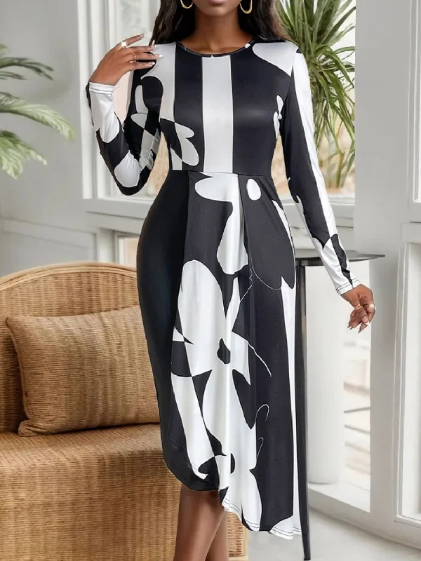 Sheath Women Dress with a Tailored Fit for a Professional Look Sheath Women Dress with a Tailored Fit for a Professional Look Asymmetrical Slit Round Neck Long Sleeve Midi Dress Sheath Women Dress with a Tailored Fit for a Professional Look Sheath Women Dress with a Tailored Fit for a Professional Look Asymmetrical Slit Round Neck Long Sleeve Midi Dress