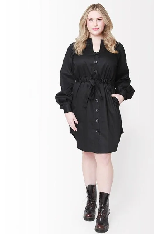Mini Women Dress with a Short Hem for a Young and Trendy Style Mini Women Dress with a Short Hem for a Young and Trendy Style Emme Shirt Dress // Black Mini Women Dress with a Short Hem for a Young and Trendy Style Mini Women Dress with a Short Hem for a Young and Trendy Style Emme Shirt Dress // Black