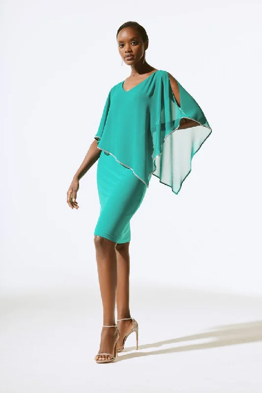 Off - the - Shoulder Women Dress for a Romantic and Feminine Look Off - the - Shoulder Women Dress for a Romantic and Feminine Look Joseph Ribkoff Chiffon And Silky Knit Poncho Dress Off - the - Shoulder Women Dress for a Romantic and Feminine Look Off - the - Shoulder Women Dress for a Romantic and Feminine Look Joseph Ribkoff Chiffon And Silky Knit Poncho Dress