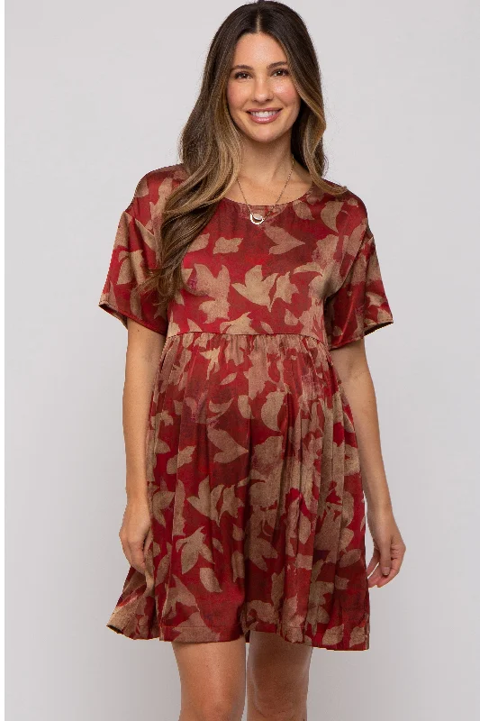 Lace - Embellished Women Dress for an Elegant and Sophisticated Appearance Lace - Embellished Women Dress for an Elegant and Sophisticated Appearance Rust Printed Short Sleeve Pocketed Maternity Dress Lace - Embellished Women Dress for an Elegant and Sophisticated Appearance Lace - Embellished Women Dress for an Elegant and Sophisticated Appearance Rust Printed Short Sleeve Pocketed Maternity Dress