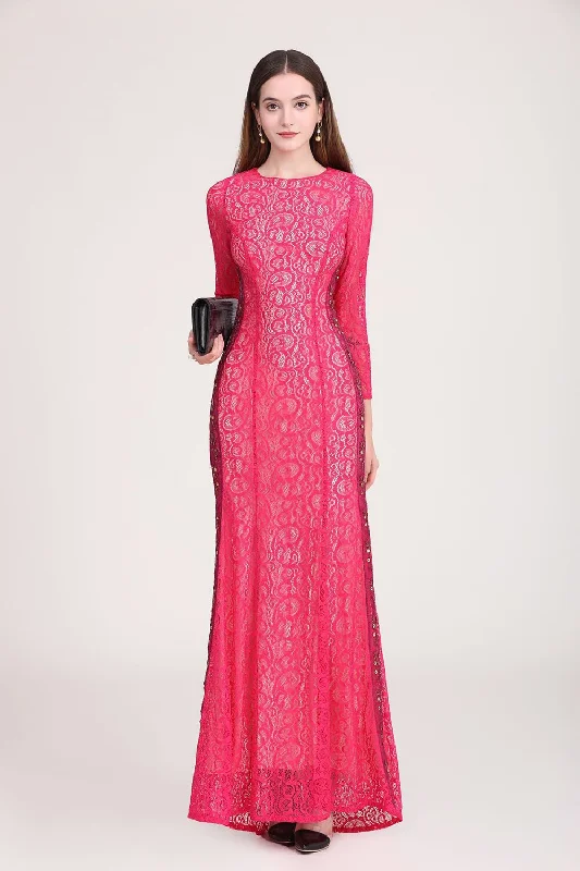 Sleeveless Women Dress in Bright Colors for Summer Parties Sleeveless Women Dress in Bright Colors for Summer Parties FashionSierra - Long Sleeves Beaded Elegant Long Prom Runway Dresses
