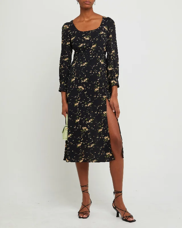 Midi dresses with abstract art prints for an artistic statementAnna Dress