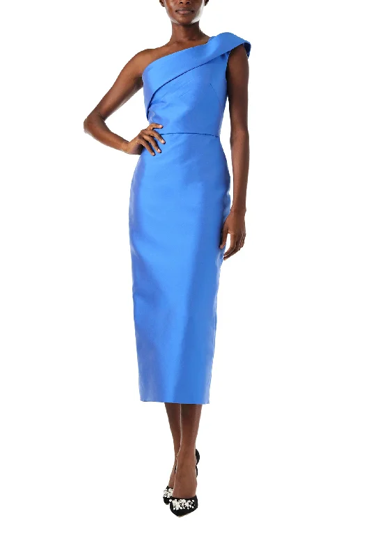 Midi dresses with one - shoulder designs for a modern and asymmetric styleOne Shoulder Column Dress Midi dresses with one - shoulder designs for a modern and asymmetric styleOne Shoulder Column Dress