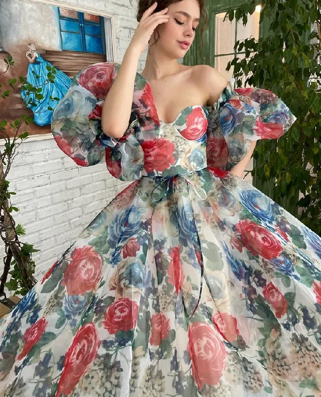 Midi dresses with V - necklines for a flattering and elongating effectEnchanted Rose Bloom Gown Midi dresses with V - necklines for a flattering and elongating effectEnchanted Rose Bloom Gown