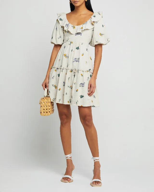 Midi dresses with button - front designs for a classic touchJune Dress