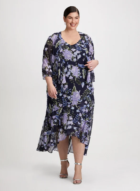 Midi dresses with cotton - blend materials for everyday comfortMetallic Floral Dress & Jacket Set Midi dresses with cotton - blend materials for everyday comfortMetallic Floral Dress & Jacket Set