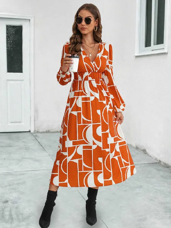 Sheath midi dresses with beaded embellishments for a formal occasionSurplice Neck Long Sleeve Midi Dress Sheath midi dresses with beaded embellishments for a formal occasionSurplice Neck Long Sleeve Midi Dress