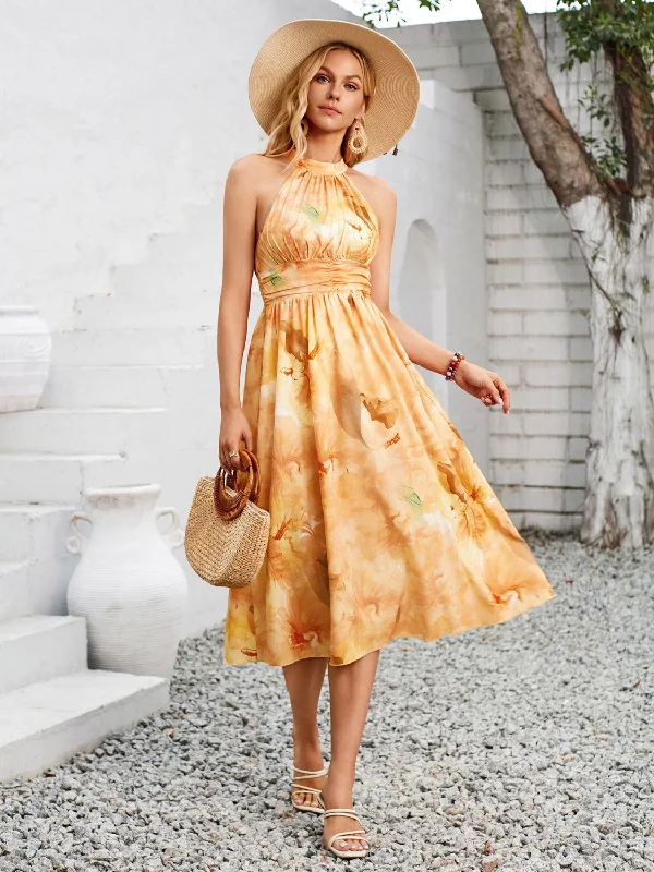 Midi dresses with asymmetric hems for a fashion - forward and dynamic appearanceSwiss Dot Grecian Neck Midi Dress Midi dresses with asymmetric hems for a fashion - forward and dynamic appearanceSwiss Dot Grecian Neck Midi Dress