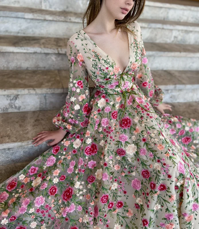Midi dresses with geometric cutouts for a contemporary and edgy lookWildflower Reverie Gown Midi dresses with geometric cutouts for a contemporary and edgy lookWildflower Reverie Gown