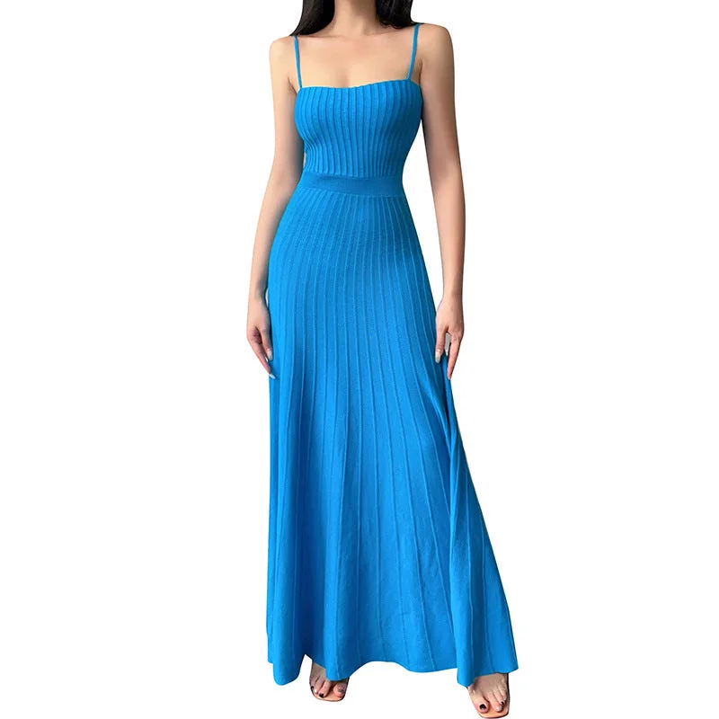 Maxi dresses with side slits for a touch of allure2023 Long Elegant Solid Color Slip Knitted Bodycon Maxi Dress Beach Dress Spaghetti Strap Draped Club Maxi Dress Sundress Maxi dresses with side slits for a touch of allure2023 Long Elegant Solid Color Slip Knitted Bodycon Maxi Dress Beach Dress Spaghetti Strap Draped Club Maxi Dress Sundress