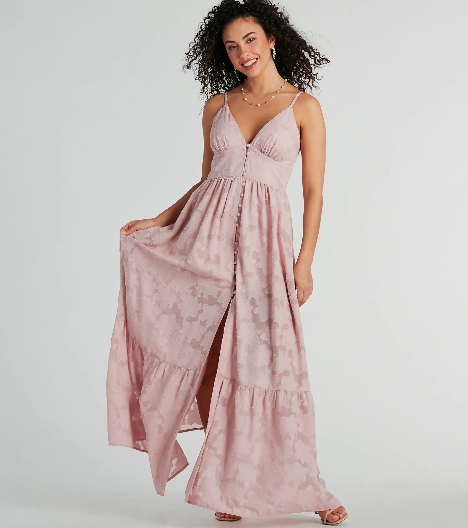 Maxi dresses with a gathered skirt for a voluminous and dramatic effectEffortless Beauty Chiffon Burnout Floral Maxi Dress Maxi dresses with a gathered skirt for a voluminous and dramatic effectEffortless Beauty Chiffon Burnout Floral Maxi Dress