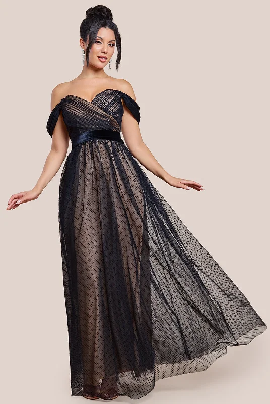 Plaid maxi dresses for fall fashion eventsGoddiva Dobby Mesh Off The Shoulder Princess Maxi Dress - Black Plaid maxi dresses for fall fashion eventsGoddiva Dobby Mesh Off The Shoulder Princess Maxi Dress - Black