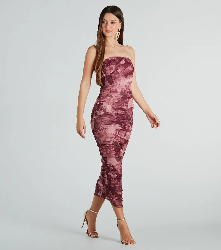 Maxi dresses with side slits for a touch of allureIrresistible Blooms Floral Strapless Maxi Dress Maxi dresses with side slits for a touch of allureIrresistible Blooms Floral Strapless Maxi Dress