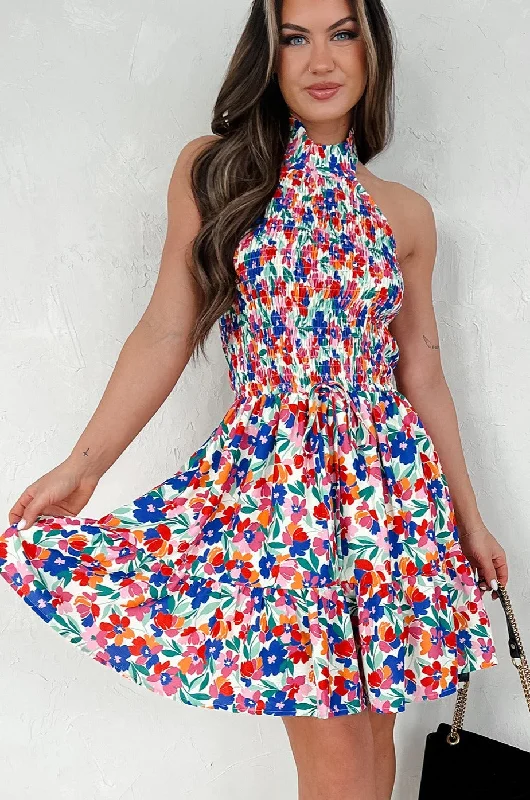 Mini dresses with abstract prints for an artistic lookBeautiful Soul Halter Floral Mini Dress (Multi) Mini dresses with abstract prints for an artistic lookBeautiful Soul Halter Floral Mini Dress (Multi)