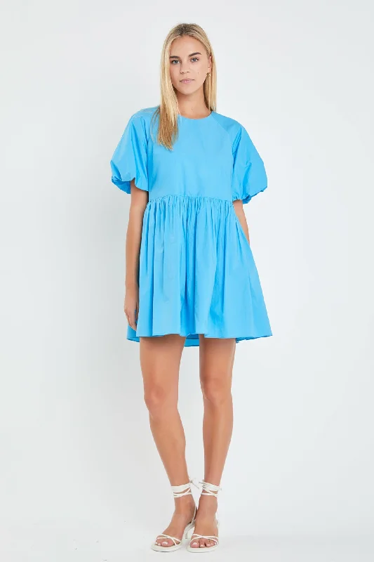 Mini dresses with embroidered details for a unique touchShort Balloon Sleeve Mini Dress Mini dresses with embroidered details for a unique touchShort Balloon Sleeve Mini Dress